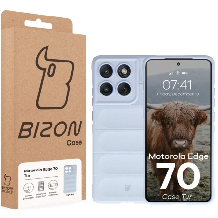 Pancerne etui Bizon Case Tur do Motorola Edge 70, jasnoniebieskie