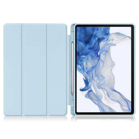 Etui Bizon Case Tab Lizard do Samsung Galaxy Tab S9, błękitne