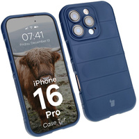 Pancerne etui Bizon Case Tur do iPhone 16 Pro, granatowe