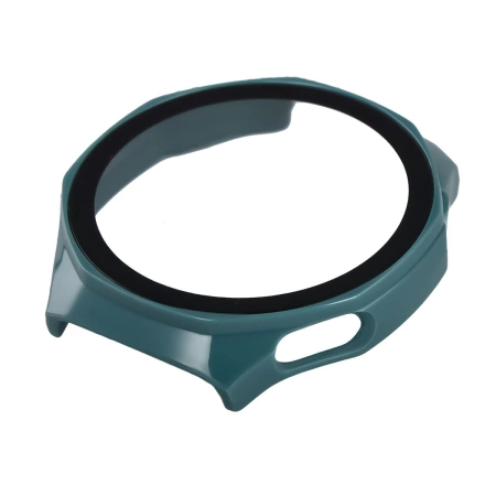 Etui ze szkłem do zegarka Bizon Case Watch Adamo do Huawei Watch GT6 Pro 46 mm, zielone