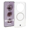 Etui z pierścieniem magnetycznym Bizon Case CrystalO do Honor Magic8 Lite, przezroczyste