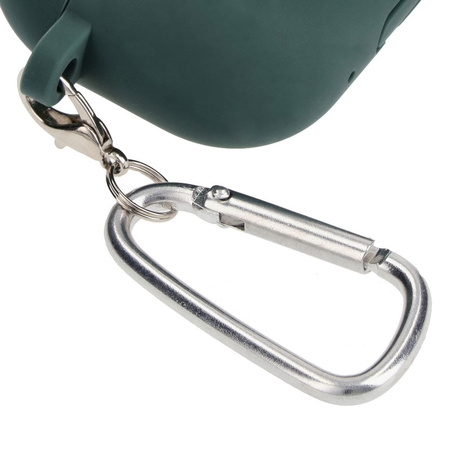 Etui Bizon Case Headphone Silicone do AirPods Pro 2, ciemnozielone