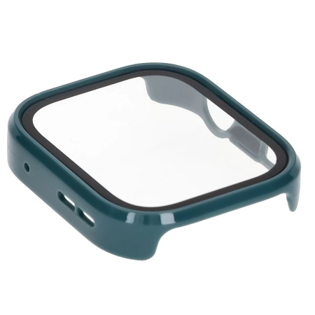 Etui ze szkłem do zegarka Bizon Case Watch Adamo do Huawei Watch Fit 4 Pro, zielone