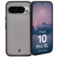 Etui Bizon Case Angelo do Pixel 10 Pro XL, półprzezroczyste z czarną ramką