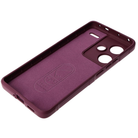 Pancerne etui Bizon Case Tur do Xiaomi Redmi Note 13 Pro+ 5G, burgundowe
