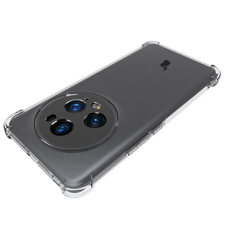 Etui + 2x folia Bizon Case Clear Pack do Honor Magic5 Pro, przezroczyste