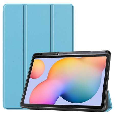 Etui Bizon Case Tab Lizard do Samsung Galaxy Tab S6 Lite 2024/2022/2020, błękitne