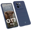 Pancerne etui Bizon Case Tur do Realme GT 7 Pro, granatowe