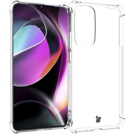 Etui + 2x szkło + obiektyw Bizon Case Clear Pack do Moto Edge 30, przezroczyste