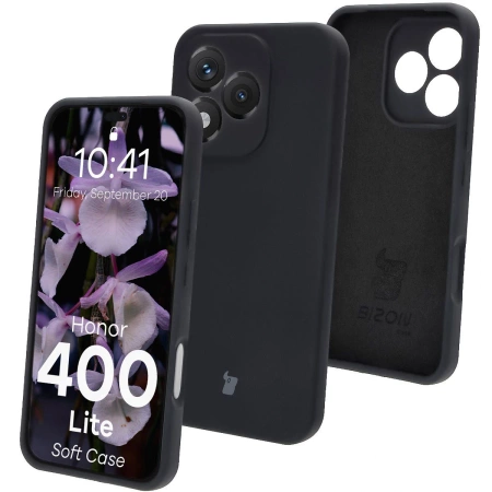 Silikonowe etui Bizon Soft Case do Honor 400 Lite, czarne