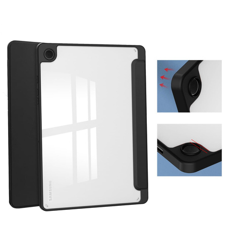 Etui Bizon Case Tab Clear Matt do Galaxy Tab A9 Plus, czarne