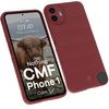 Pancerne etui Bizon Case Tur do Nothing CMF Phone 1, burgundowe