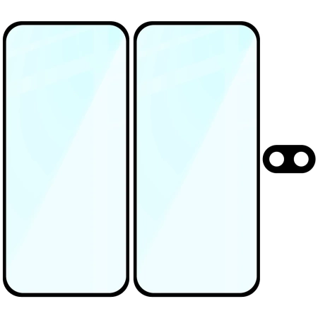 2x Szkło + szybka na aparat Bizon Edge 2 Pack do Pixel 9a