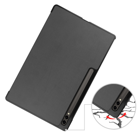 Etui Bizon Case Tab Croc do Samsung Galaxy Tab S10 Ultra / S9 Ultra, szare