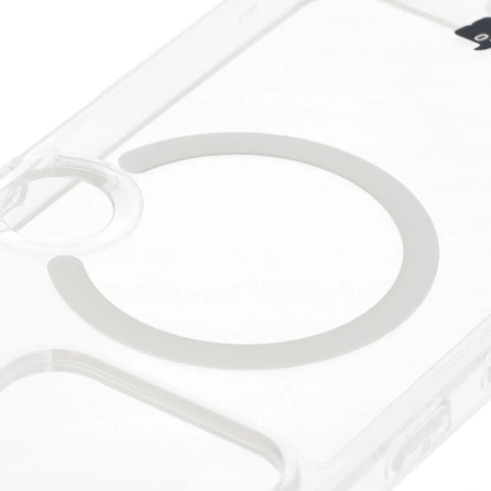 Etui z pierścieniem magnetycznym Bizon Case CrystalO do Nothing Phone (3), przezroczyste