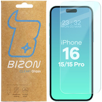 Szkło hartowane Bizon Glass Clear 2 do iPhone 15 / 15 Pro / 16