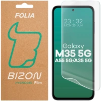 Folia hydrożelowa na ekran Bizon Glass Hydrogel Front do Galaxy M35 5G / A35 5G / A55 5G, 1 sztuka