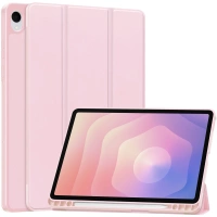 Etui z klapką Bizon Case Tab Lizard do Galaxy Tab S11, różowe