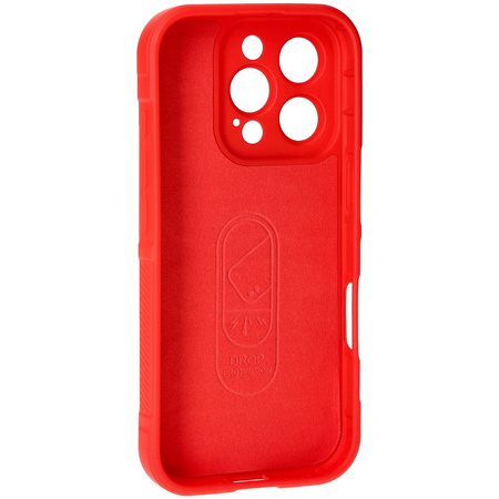 Pancerne etui Bizon Case Tur do iPhone 16 Pro, czerwone