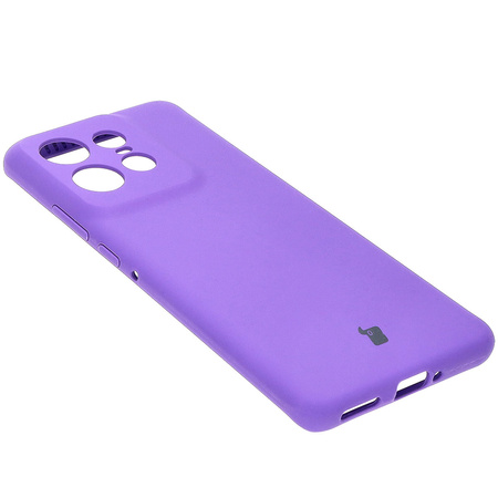 Silikonowe etui Bizon Soft Case do Motorola Edge 50 Pro, fioletowe