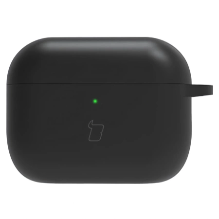 Silikonowe etui z karabińczykiem Bizon Case Headphone Silicone do AirPods 4, jasnozielone