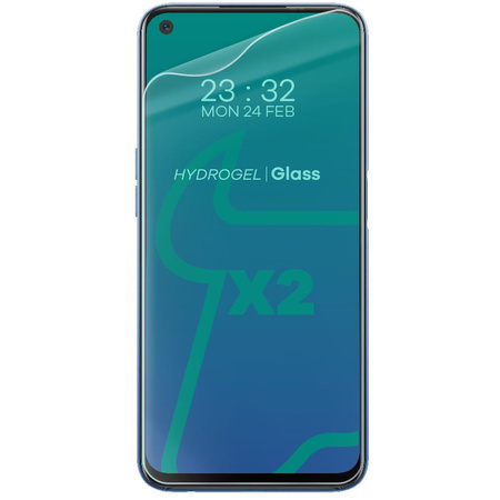 Folia hydrożelowa na ekran Bizon Glass Hydrogel Front Duo do Realme 7 / 7 Pro / 8 / Pro, 2 sztuki