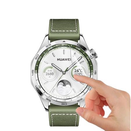 Folia hydrożelowa na ekran Bizon Glass Watch Hydrogel do Huawei Watch GT 4 46 mm, 2 sztuki