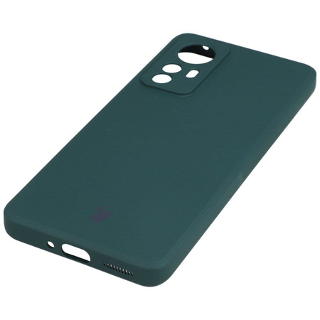Etui Bizon Case Silicone do Xiaomi 12/12x, ciemnozielone