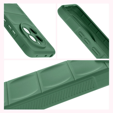 Pancerne etui Bizon Case Tur do Realme 12+, ciemnozielone