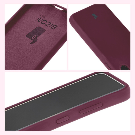 Etui silikonowe Bizon Soft Case do Galaxy S23, ciemnofioletowe