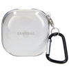 Etui Bizon Case Headphone Clear do Galaxy Buds Live / Pro / Buds2 / Buds2 Pro / Buds FE, przezroczysto-czarne
