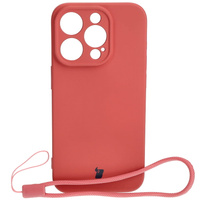 Etui Bizon Case Silicone do Apple iPhone 15 Pro, brudny róż