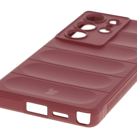 Pancerne etui Bizon Case Tur do Galaxy S25 Ultra, burgundowe
