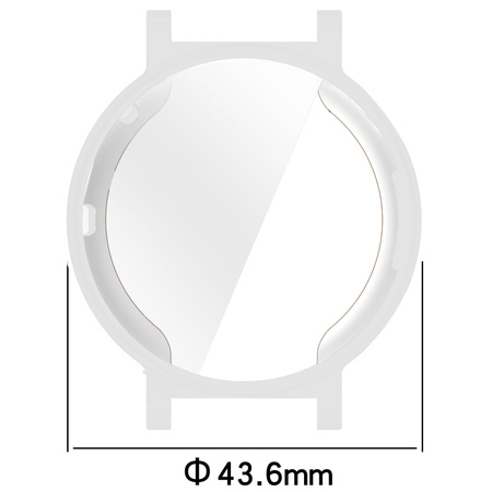 Etui Bizon Case Watch Felipe do Huawei Watch GT 4 41 mm, przezroczyste