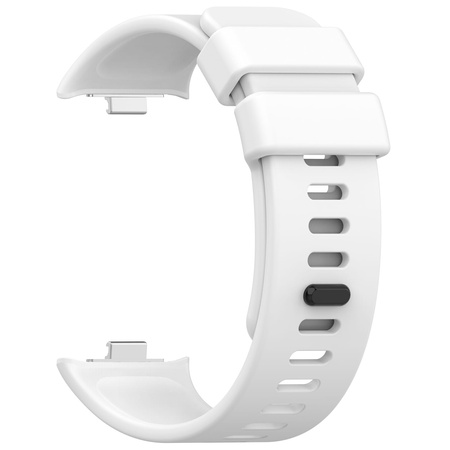 Pasek Bizon Strap Watch Silicone B do Redmi Watch 4 / Xiaomi Smart Band 9 Pro / 8 Pro, biały