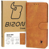 Etui z klapką Bizon Case Pocket do Motorola Moto G14, brązowe