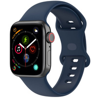 Pasek Bizon Strap Watch Silicone S do Apple Watch 44/45/46/49 mm, granatowy