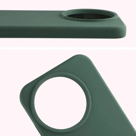 Silikonowe etui Bizon Soft Case do Realme GT 8 Pro, ciemnozielone