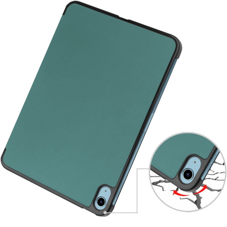 Etui Bizon Case Tab Croc do Apple iPad 10 10.9 2022, ciemnozielone