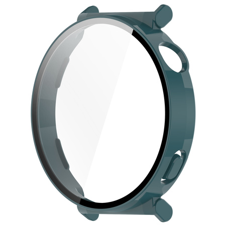 Etui ze szkłem do zegarka Bizon Case+Glass Watch do Huawei Watch GT 5 41 mm, zielone