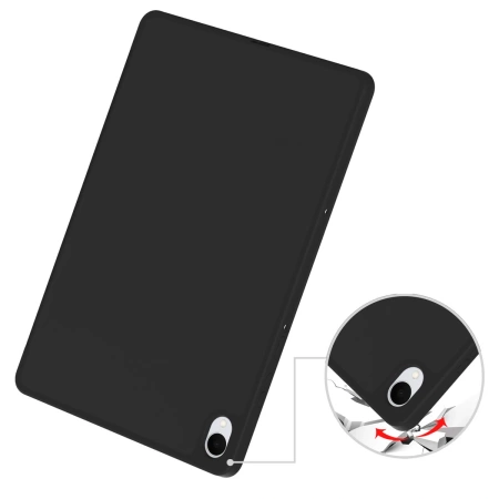 Etui z klapką Bizon Case Tab Lizard do Galaxy Tab S11, czarne