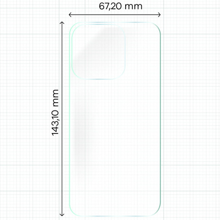 Folia hydrożelowa na tył Bizon Glass Hydrogel Back, iPhone 15 Pro, 2 sztuki