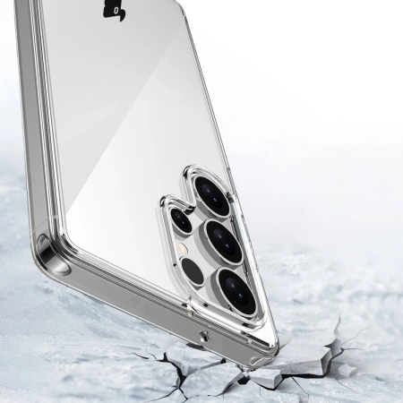 Etui Bizon Case Halo do Galaxy S25 Ultra, przezroczyste