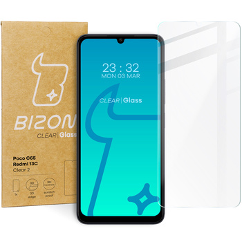 Szkło hartowane Bizon Glass Clear 2 do Redmi 13C/13C 5G/Poco C65