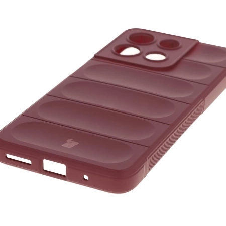 Pancerne etui Bizon Case Tur do Motorola Moto G15 / G15 Power, burgundowe