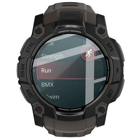 Szkło hybrydowe Bizon Glass Watch Edge Hybrid dla Xiaomi Smart Band 9 Pro, czarne