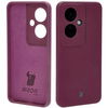 Silikonowe etui Bizon Soft Case do Oppo Reno11 F 5G, ciemnofioletowe