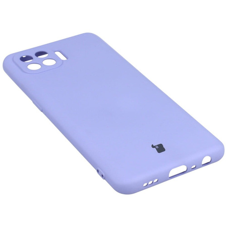 Etui Bizon Case Silicone do Oppo Reno 4 Lite, jasnofioletowe