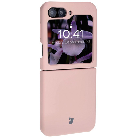 Silikonowe etui Bizon Soft Case do Galaxy Z Flip6, jasnoróżowe
