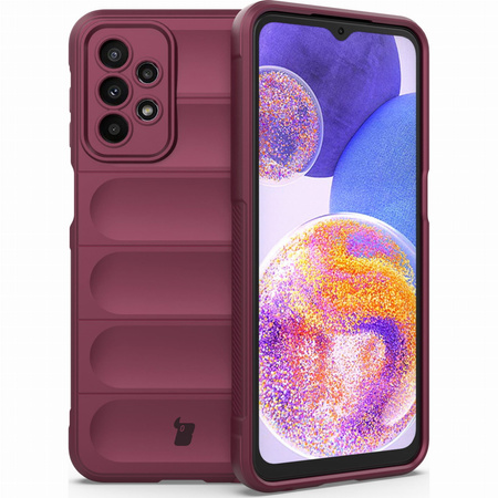 Pancerne etui Bizon Case Tur do Galaxy A23 4G / 5G, ciemnofioletowe